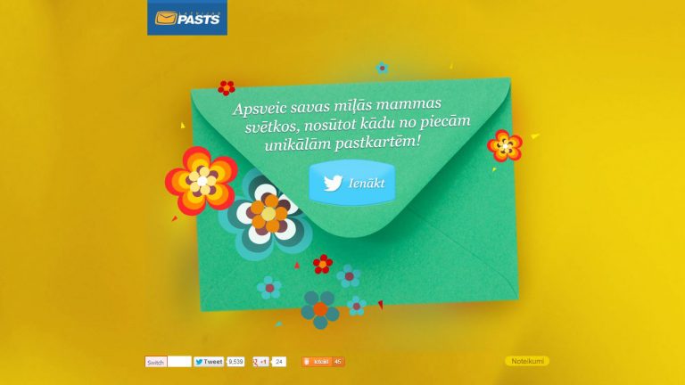 Apsveic savas mīļās mammas svētkos, nosūtot kādu no piecām unikālām pastkartēm.