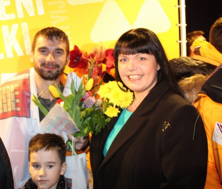 Edgars Masaļskis ierodoties no Soči 2014. Foto: Ikskile.lv