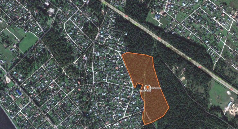 Lībiešu parks, ekranšāviņš no Google maps