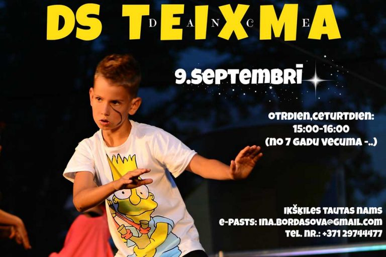 Jaunā deju sezona ir klāt, 9. septembrī Ikšķiles Tautas namā! Deju studija Teixma