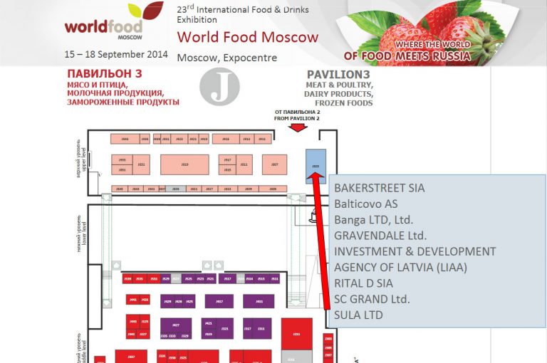 SIA Sula, piedalās World Food 2014 , Maskavā.