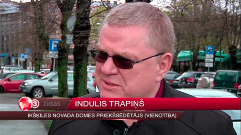 Ikšķiles novada mērs Indulis Trapiņš izsludina maksātnespēju. Foto: TV3 video ekrānšāviņš.