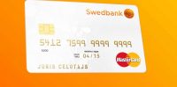 Attēlam ilustratīva nozīme. Swedbank bankas karte. Publicitātes foto