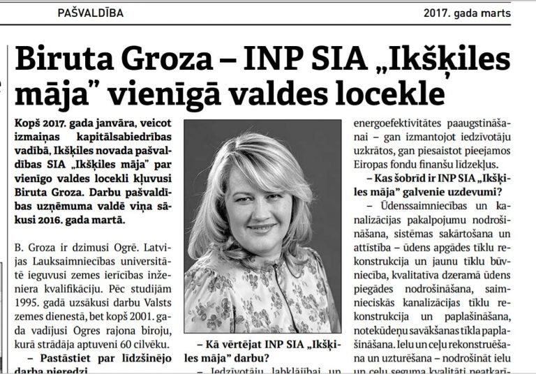 Ikšķiles novada priekšsēdētāja māsīcas “priekšvēlēšanu reklāma”